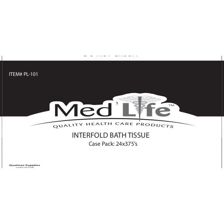 "MEDLIFE INTERFOLDED BATH TISSUE 24X375/CS"