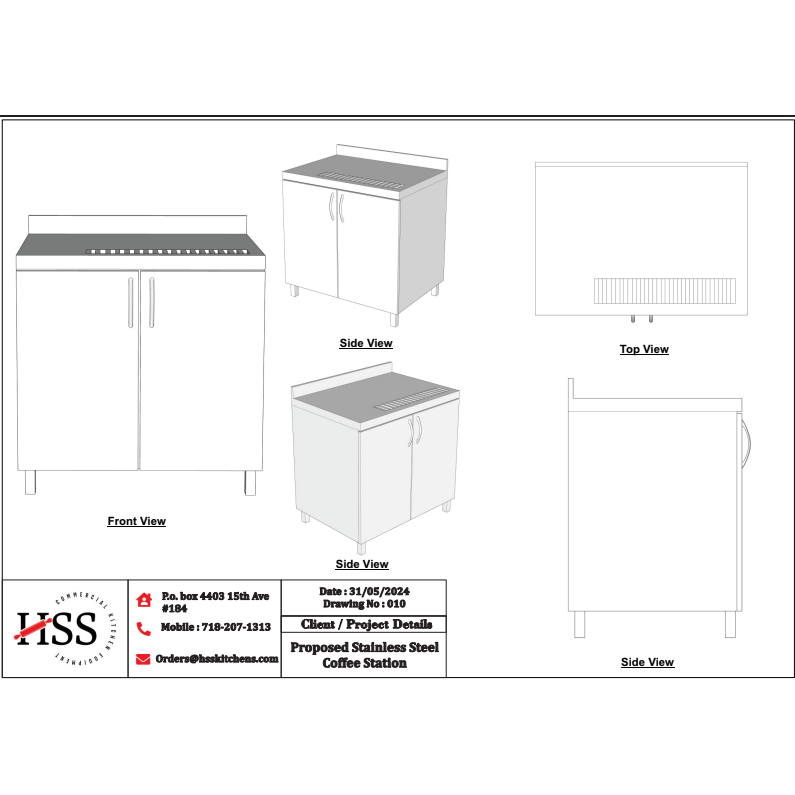 1 ea COFFEE STATION Model No. CUSTOM CS2