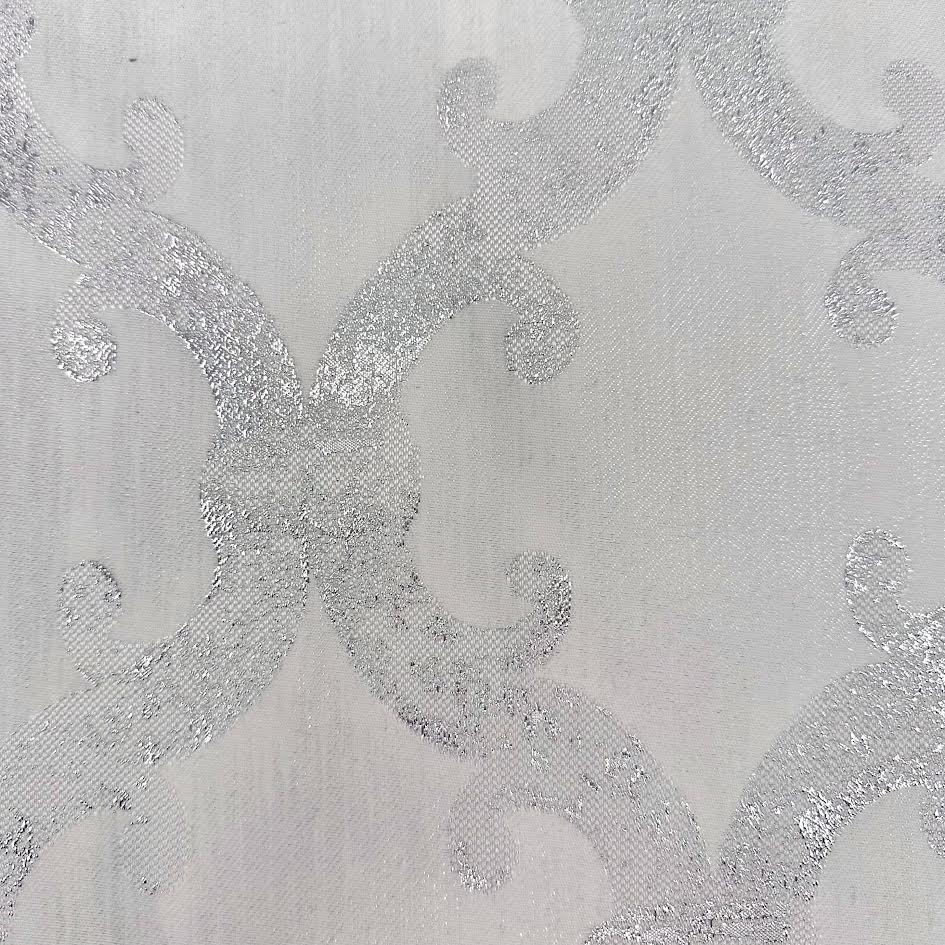 Tablecloths (desighn dazzle-damask-silver-white)