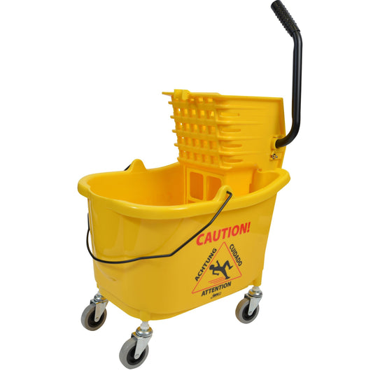 "35 QT. BUCKET W/RINGER YELLOW /EA."