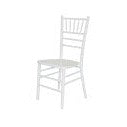 Chair - Chiavari Wood - White/White Cushion (4/Box)