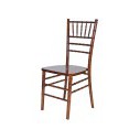 Chair - Chiavari Wood - Dark Fruitwood/Ivory Cushion (4/Box)