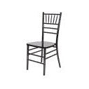 Chair - Chiavari Wood - Black/Black Cushion (4/Box)