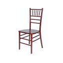 Chair - Chiavari Wood - Mahogany/Ivory Cushion (4/Box)