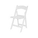 Chair - Rhino Classic Resin Folding - White/White Seat (4/Box)