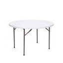 Table - 48" Rhinolite Plastic Round - White Granite