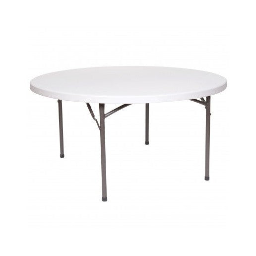 Table - 60" Rhinolite Plastic Round - White Granite