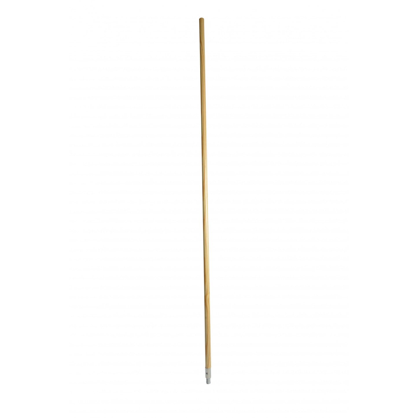 "60"" WOOD BROOM HANDLE W/METAL THREADED /EA."