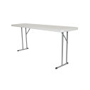 Table - 8'X18" Rhinolite Plastic - White Granite