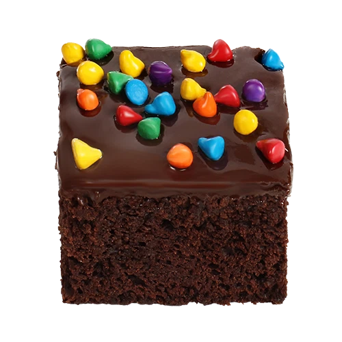 half size candy blast brownie