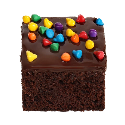 half size candy blast brownie