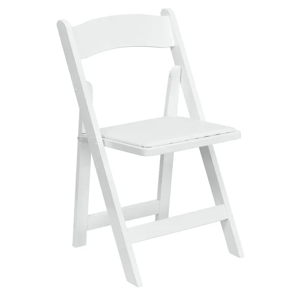 Chair - Rhino Classic Resin Folding - White/White Seat (4/Box)