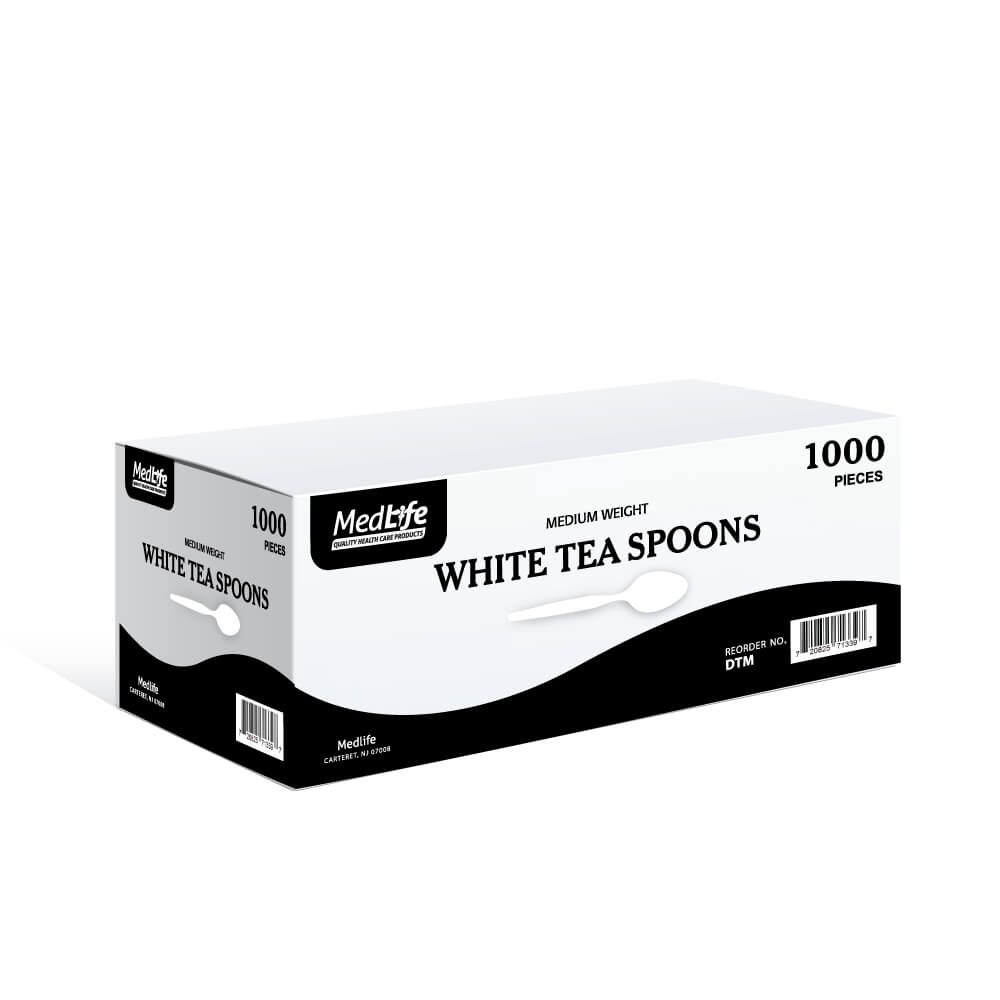 "WHITE TEASPOON M/W BULK 1000/CS"