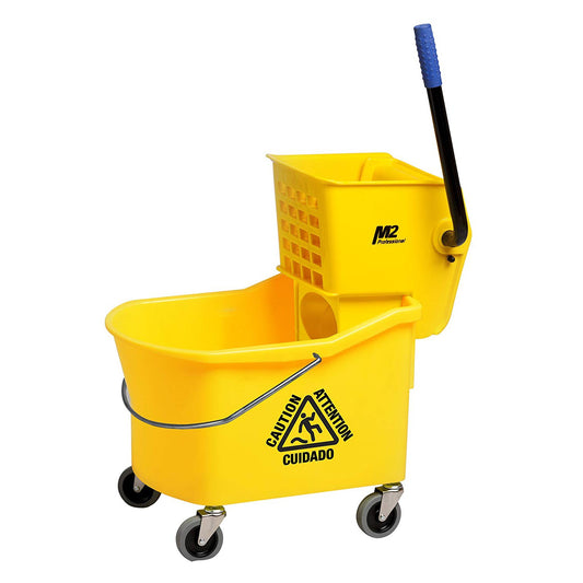 32 Qt Grizzly Mop Bucket wringer Yellow (1/ea)