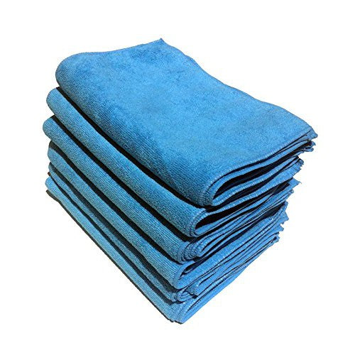 Microfiber Cleaning Cloth Blue 16x16 (12/pk)