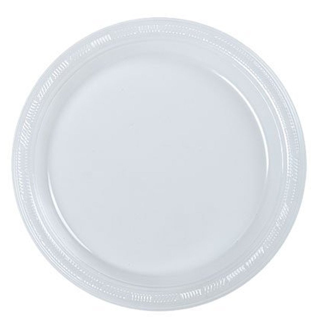 "9"" PLASTIC PLATE CLEAR 12X40/CS"