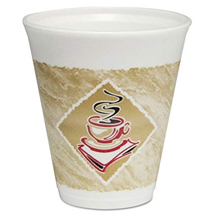 Dart 12 Oz. Cafe G Foam Cups (1000/cs)