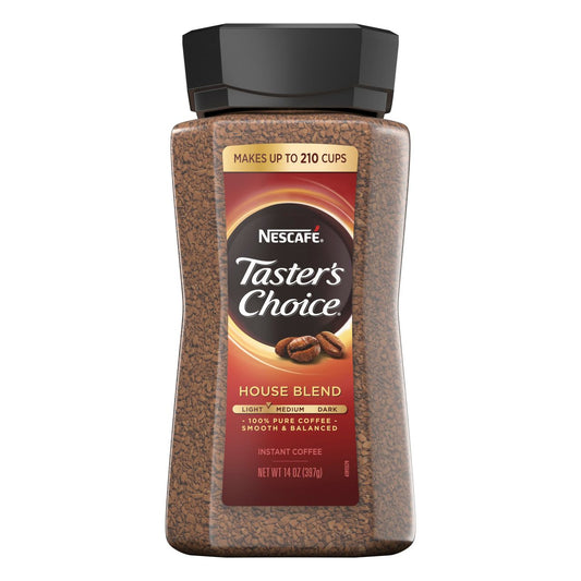 Tasters Choice House Blend Coffee Plastic 14oz (12/cs)