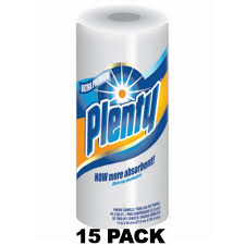 "PLENTY ROLL TOWEL 52 SHTS 15/BDL"