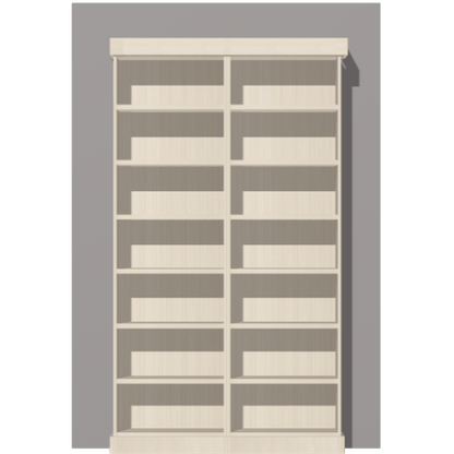 Closet 2 Units White Chocolate / Brass