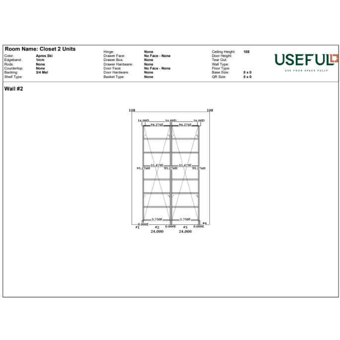 Closet 2 Units Apres Ski / Brass