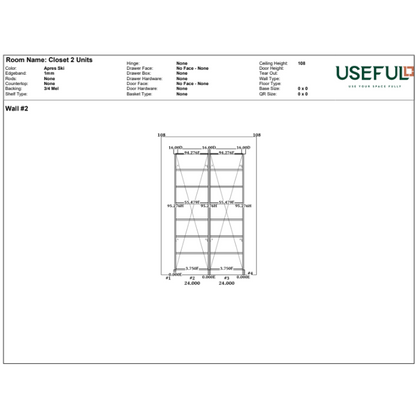 Closet 2 Units Apres Ski / Brass
