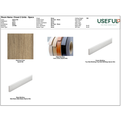 Closet 2 Units Apres Ski / Brass