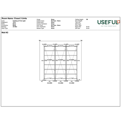 Closet 3 Units Casting at First Light / Brass