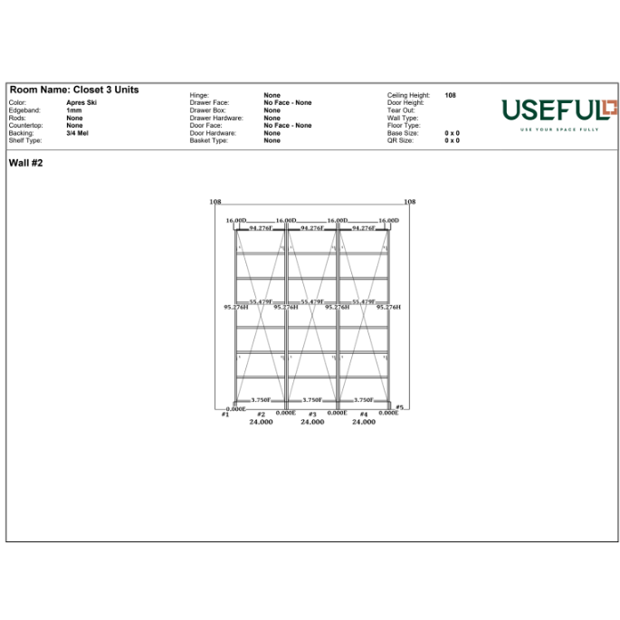 Closet 3 Units Apres Ski / Brass