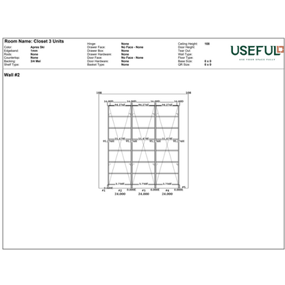 Closet 3 Units Apres Ski / Brass