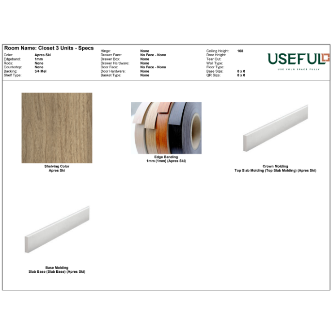 Closet 3 Units Apres Ski / Brass