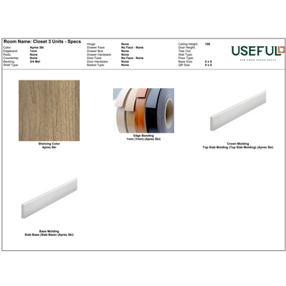 Closet 3 Units Apres Ski / Brass