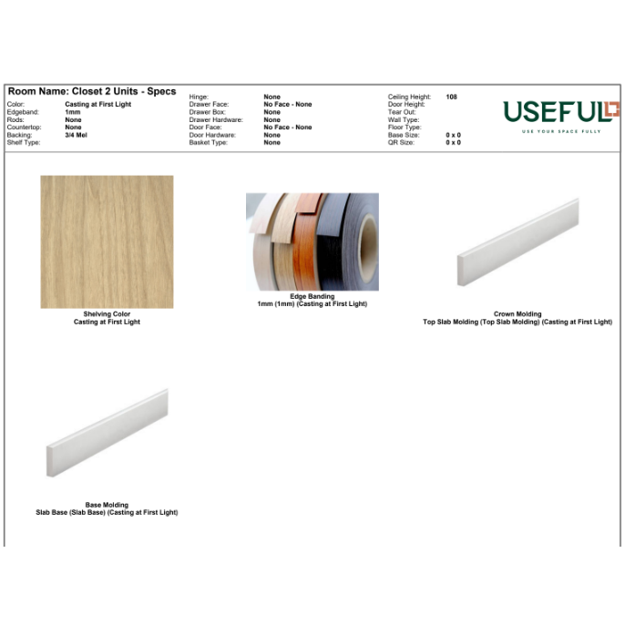Closet 2 Units Casting at First Light / Brass