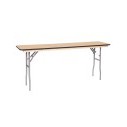 Table - 6'X18" WFT Series Russian Birch Wood - Rubber Edge