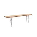 Table - 8'X18" WFT Series Russian Birch Wood - Rubber Edge