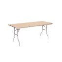 Table - 5'X30" WFT Series Russian Birch Wood Banquet - Metal Edge