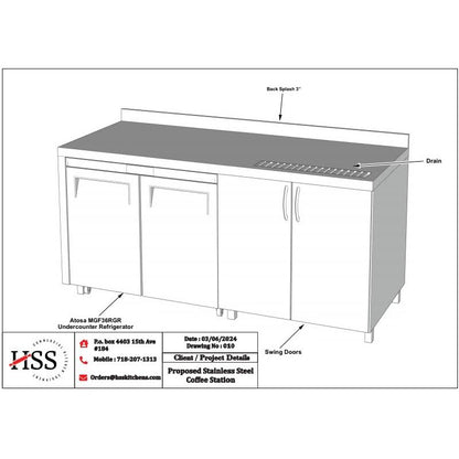 1 ea COFFEE STATION          No. CUSTOM CS5