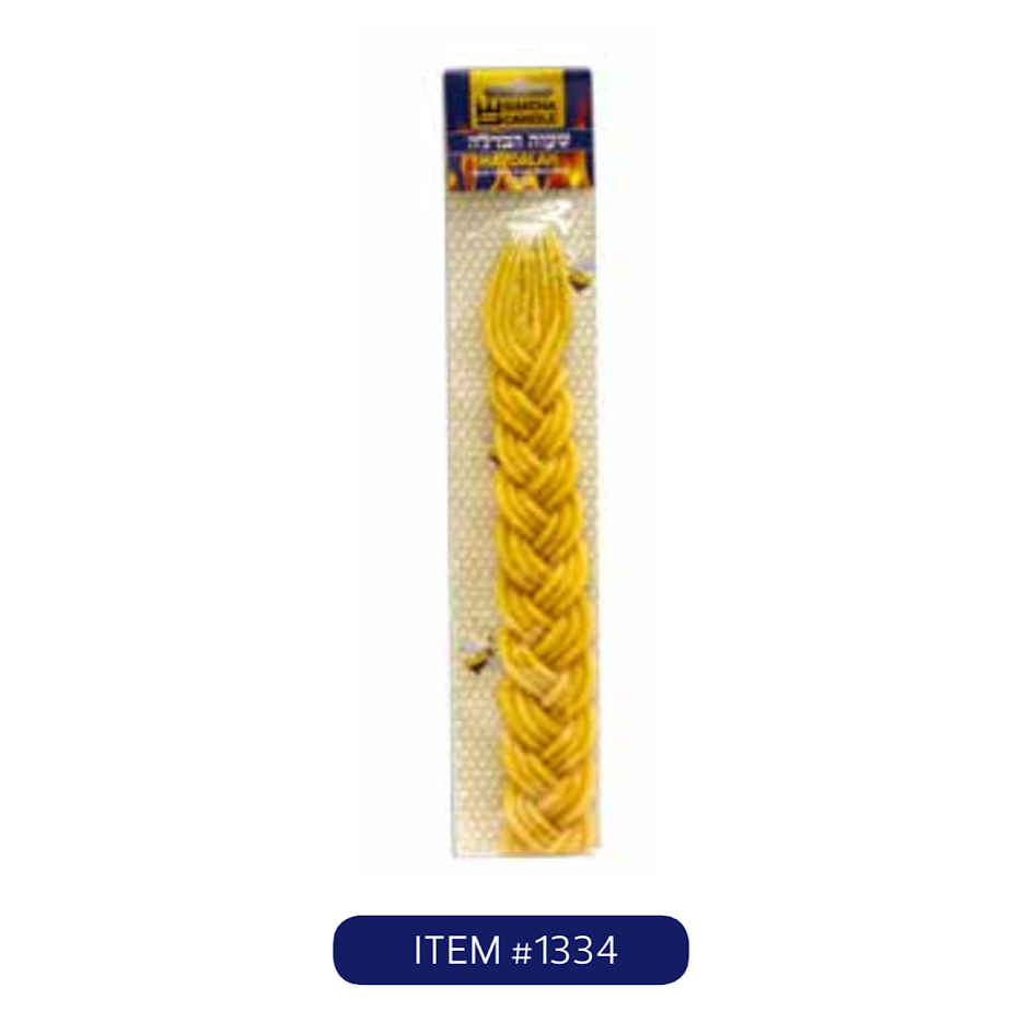 Bees Wax Havdalah 24 pcs/cs (design CHN13) 1334